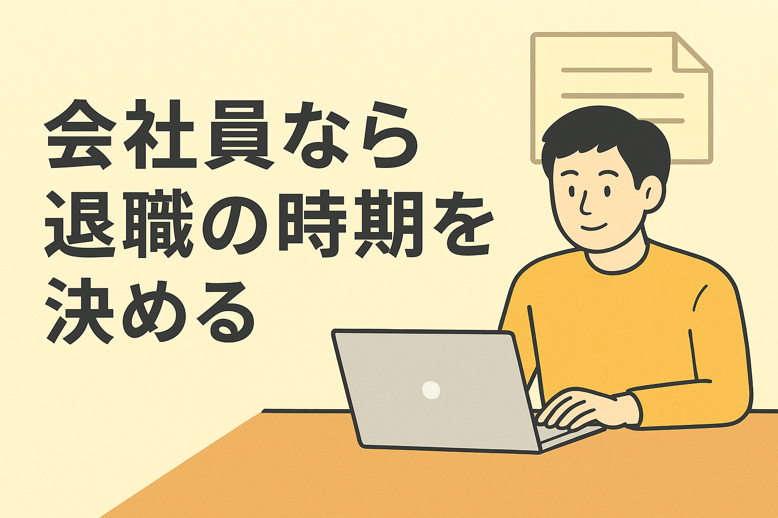 会社員なら退職の時期を決める｜ITフリーランス準備編